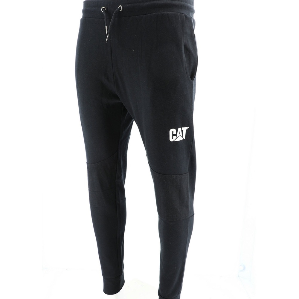 CAT Workwear Mens Track Pants Size Large Caterpillar Joggers Black 1850026-USA